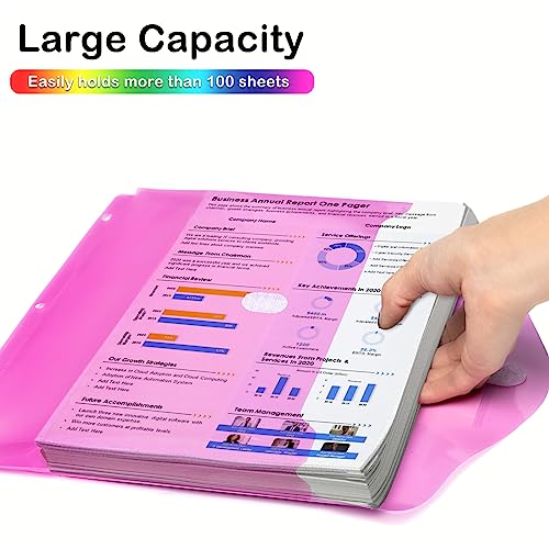 Nicecho 24 Pack Heavyweight 3-Ring Binder Pockets - Image 2
