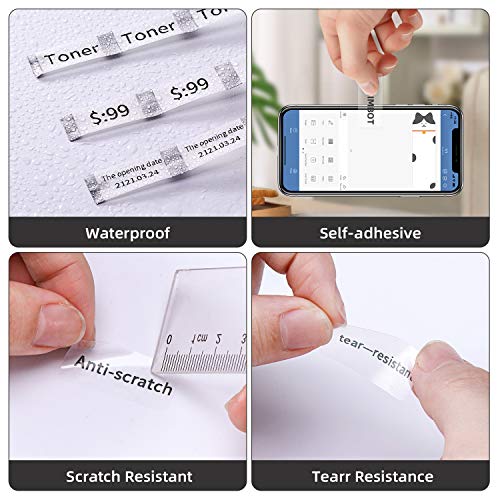 NIIMBOT Clear Self-Adhesive Label Maker Tape - Image 3