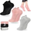 loudashuaiqi Non-Slip Grip Yoga Pilates Socks