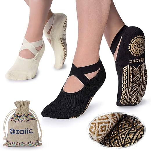 Ozaiic Non-Slip Yoga Socks for Women