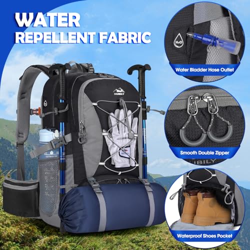 NUBILY 50L Waterproof Lightweight Hiking Daypack - Image 3