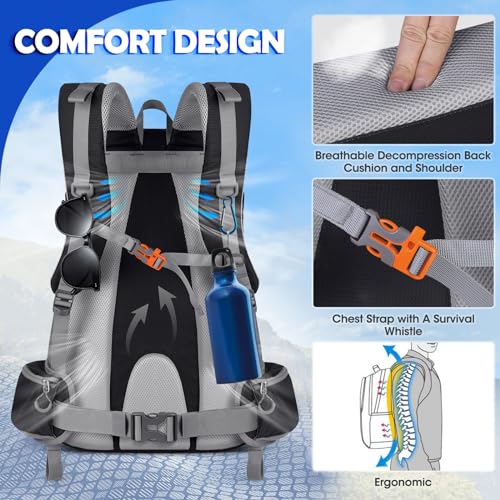 NUBILY 50L Waterproof Lightweight Hiking Daypack - Image 5