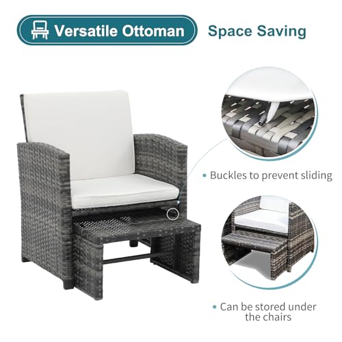 OC Orange-Casual 6 Piece Grey Wicker Patio Set - Image 5