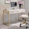 Martha Stewart Ollie Home Office Desk with Drawers