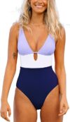 CUPSHE One Piece Color Block Swimsuit