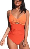 CUPSHE Twist Front Cutout Swimsuit