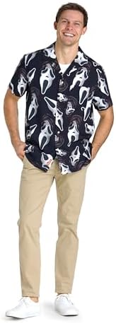 Opposuits GhostFace Hawaii Halloween Shirt - Image 3
