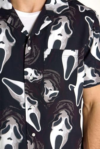 Opposuits GhostFace Hawaii Halloween Shirt - Image 4