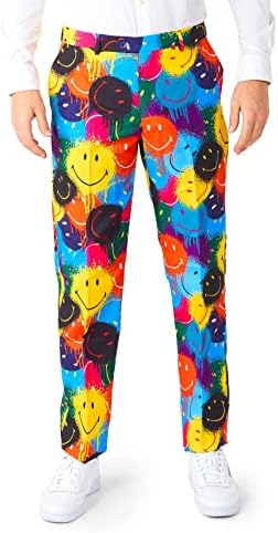 Opposuits Smiley Drip Graffiti Print Suit - Image 4