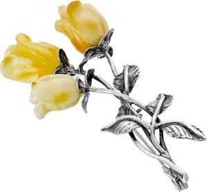 AMBEDORA Oxidised Brooch