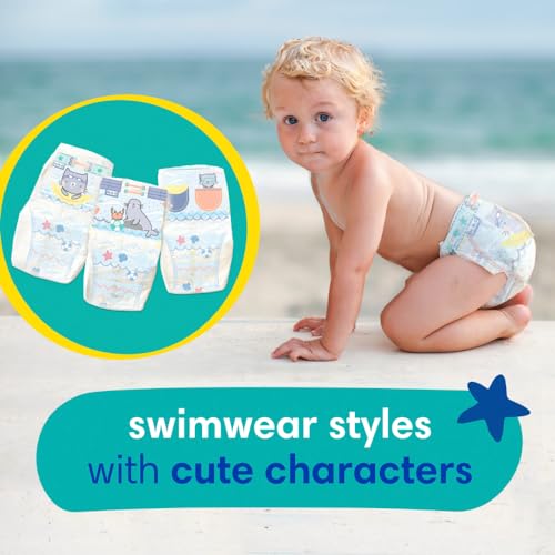Pampers Swim Diapers, Size M, 18 Count - Image 4