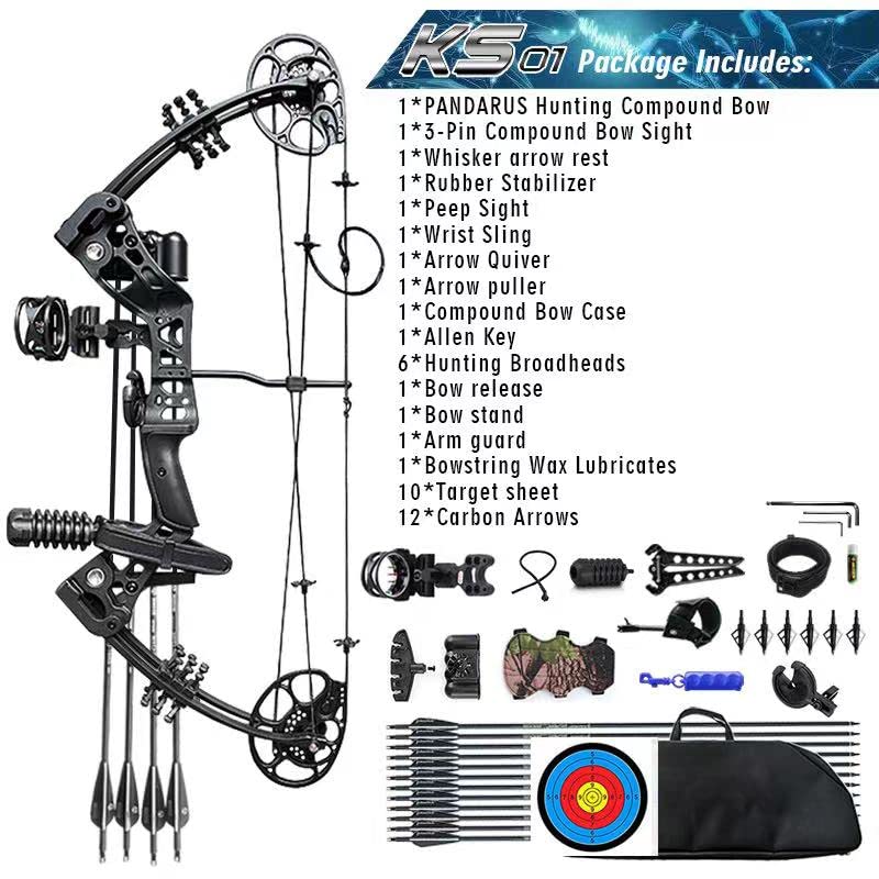 PANDARUS Adjustable Compound Bow Set for Beginners - Image 2