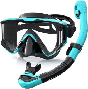 Greatever Panoramic Anti-Fog Snorkel Set for Adults