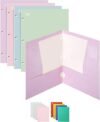 Mr. Pen Pastel 4-Pocket Folders, 4 Pack