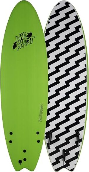 Wave Bandit Performer 6’6″ Surfboard, Green