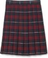 French Toast Plaid Pleated Skirt