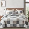 Finlonte Plaid Queen Cotton Comforter Set