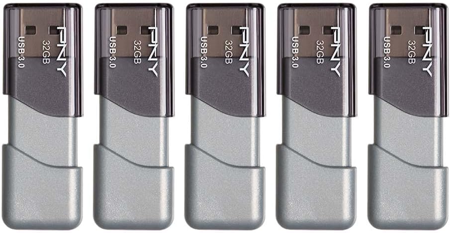 PNY 32GB USB 3.0 Flash Drive 5-Pack