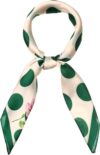 Allegra K Polka Dots Square Scarf