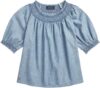 Polo Ralph Lauren Girls Smocked Chambray Top