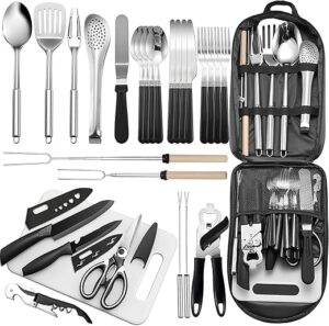 Freehiker Portable 27-Piece Camping Kitchen Utensil Set