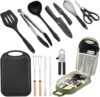 Wesqunie Portable Camping Kitchen Utensils Set