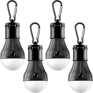 FLY2SKY Portable LED Tent Lights – 4 Pack