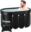 BEIORD Portable Oval Ice Bath Tub for Athletes