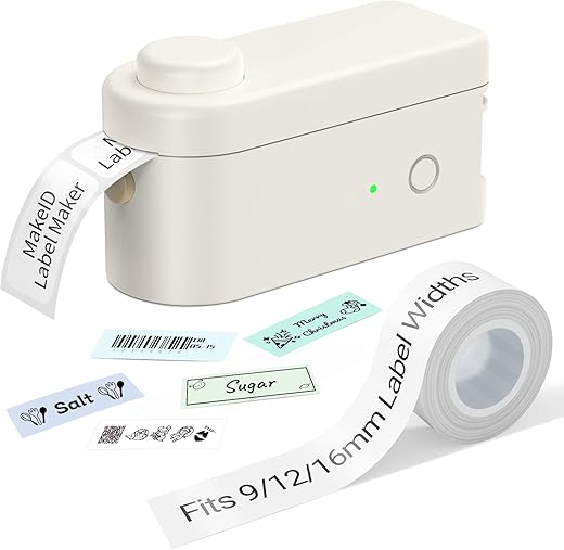 Makeid Portable Rechargeable Label Maker with Tape