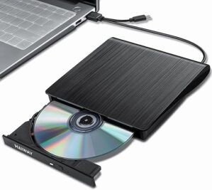 Haiway Portable USB-C External DVD Drive