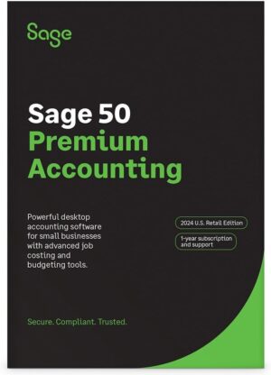 Sage Software Premium Accounting 2024, 1-User, 1-Year Subscription