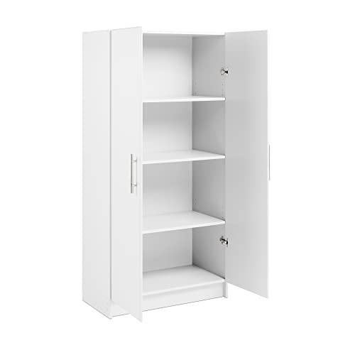 Prepac White Elite 32" Storage Cabinet with Shelves - Image 5