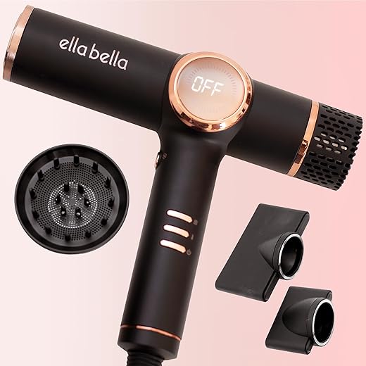 ELLA BELLA Professional Ionic Hair Dryer With Diffuser