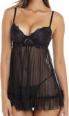 Rene Rofe Push Up Underwire Support Babydoll