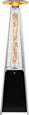 Betterland Pyramid Patio Heater, 41000 BTU, Matte Black