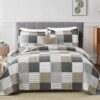 Y-PLWOMEN Queen Size 100% Cotton Patchwork Quilt Set