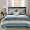 Madison Park Queen Watercolor Coastal Comforter Set