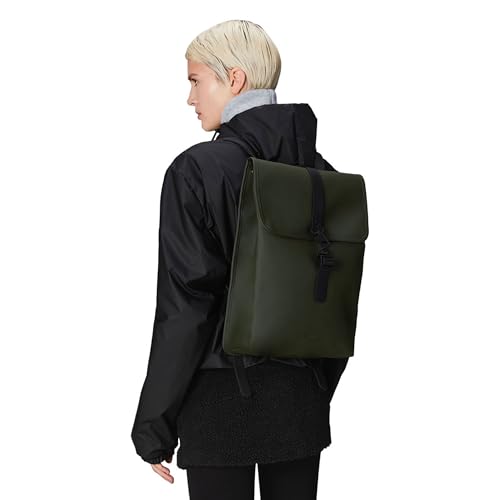 RAINS Waterproof Commute Backpack (Green) - Image 5