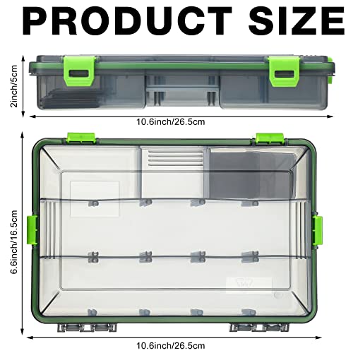 ramede 6 Waterproof Adjustable Fishing Tackle Boxes - Image 2