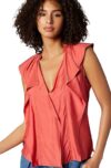 Joie Raquel Top in Spiced Coral