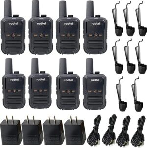 radtel Rechargeable Long Range Walkie Talkies (8 PCS)