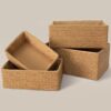 PROLAND Recycled Wicker Storage Basket Set