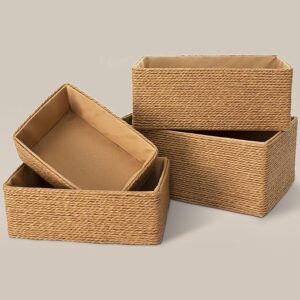 PROLAND Recycled Wicker Storage Basket Set