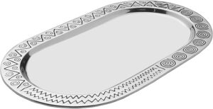 Wilton Armetale Reggae Large Oval 18-Inch Serving Tray