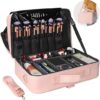 Relavel Makeup Train Case Organizer Bag