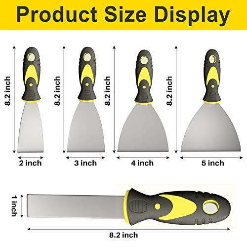 Rerdeim 5Pcs Putty Knife Set, No Rust - Image 2