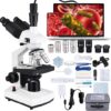 Poothoh Research Trinocular Microscope 40X-5000X with USB