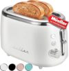 MÜELLERHOME Retro 2-Slice Toaster, 7 Levels, Stainless Steel