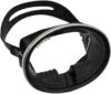 Cressi Retro-Style Freediving Mask, Oval Lens, Black