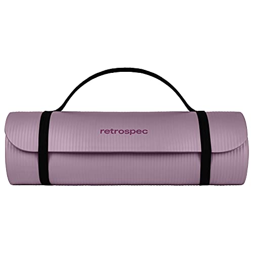 Retrospec Thick Non-Slip Yoga Mat with Strap - Image 3